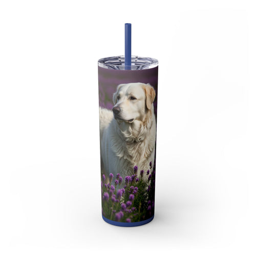 Skinny Tumbler with Straw – 20 oz Stainless Steel Cup