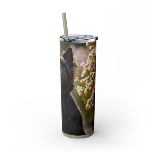 Skinny Tumbler with Straw – 20 oz Stainless Steel Cup
