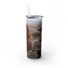 Skinny Tumbler with Straw – 20 oz Stainless Steel Cup