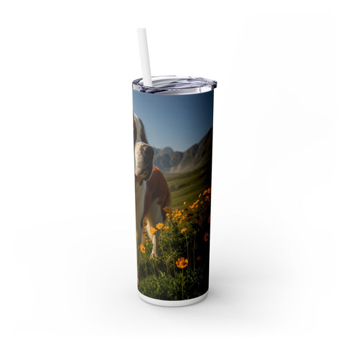 Skinny Tumbler with Straw – 20 oz Stainless Steel Cup