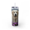 Skinny Tumbler with Straw – 20 oz Stainless Steel Cup