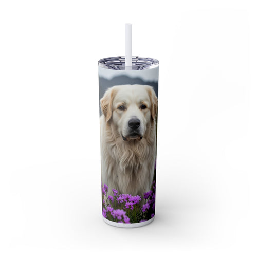 Skinny Tumbler with Straw – 20 oz Stainless Steel Cup