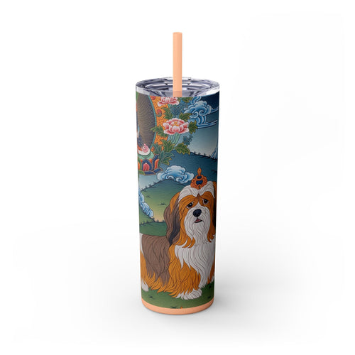 Skinny Tumbler with Straw – 20 oz Stainless Steel Cup