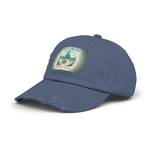 Get Salty Seahorse Distressed Cap