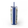 Skinny Tumbler with Straw – 20 oz Stainless Steel Cup