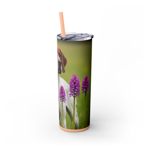 Skinny Tumbler with Straw – 20 oz Stainless Steel Cup