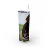 Skinny Tumbler with Straw – 20 oz Stainless Steel Cup