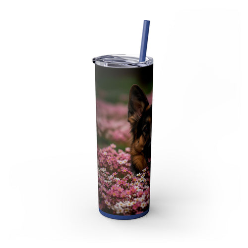 Skinny Tumbler with Straw – 20 oz Stainless Steel Cup
