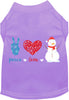 Peace, Love, and Snow Pet Shirt