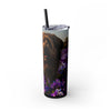 Skinny Tumbler with Straw – 20 oz Stainless Steel Cup
