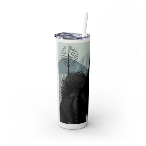 Skinny Tumbler with Straw – 20 oz Stainless Steel Cup