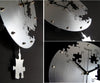 16 Inch Circilar Creative Wall Clock Art Wall Watch Modern Design Living Room And Bedroom Mute Clock Wall Home Decor Wall Clocks