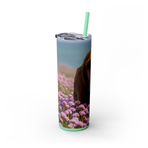 Skinny Tumbler with Straw – 20 oz Stainless Steel Cup