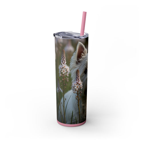 Skinny Tumbler with Straw – 20 oz Stainless Steel Cup