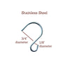 Perfect Little Stainless 'S' Hooks, 10 count