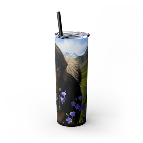 Skinny Tumbler with Straw – 20 oz Stainless Steel Cup