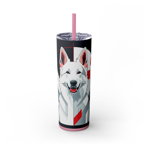 Skinny Tumbler with Straw – 20 oz Stainless Steel Cup