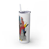 Skinny Tumbler with Straw – 20 oz Stainless Steel Cup