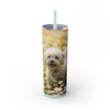 Skinny Tumbler with Straw – 20 oz Stainless Steel Cup