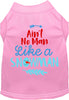 Ain't No Man Like a Snowman Pet Shirt