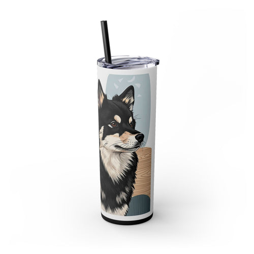 Skinny Tumbler with Straw – 20 oz Stainless Steel Cup