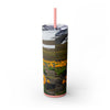 Skinny Tumbler with Straw – 20 oz Stainless Steel Cup