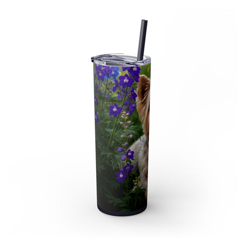Skinny Tumbler with Straw – 20 oz Stainless Steel Cup