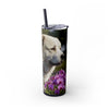 Skinny Tumbler with Straw – 20 oz Stainless Steel Cup