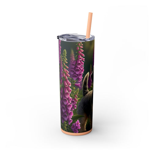 Skinny Tumbler with Straw – 20 oz Stainless Steel Cup