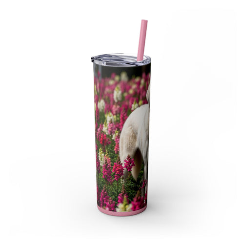 Skinny Tumbler with Straw – 20 oz Stainless Steel Cup