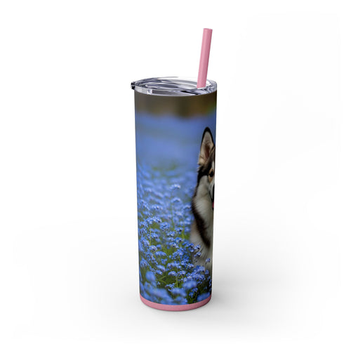 Skinny Tumbler with Straw – 20 oz Stainless Steel Cup