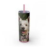 Skinny Tumbler with Straw – 20 oz Stainless Steel Cup