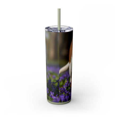 Skinny Tumbler with Straw – 20 oz Stainless Steel Cup