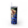 Skinny Tumbler with Straw – 20 oz Stainless Steel Cup