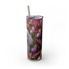 Skinny Tumbler with Straw – 20 oz Stainless Steel Cup