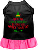Check Your Elf Christmas Pet Dress