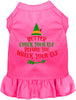 Check Your Elf Christmas Pet Dress