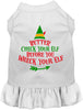 Check Your Elf Christmas Pet Dress