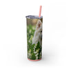 Skinny Tumbler with Straw – 20 oz Stainless Steel Cup