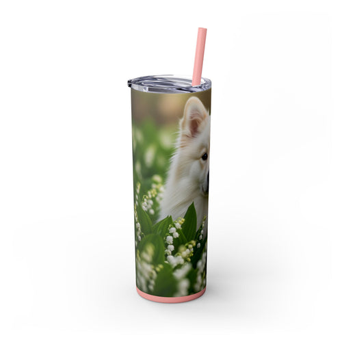 Skinny Tumbler with Straw – 20 oz Stainless Steel Cup
