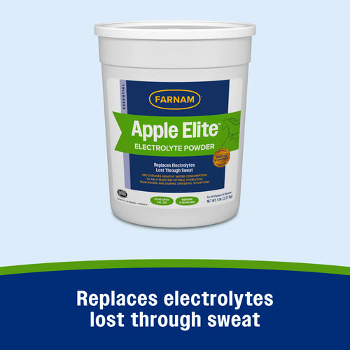 Farnam Apple Elite Electrolyte Powder for Horses Hydration Support Apple Flavor 5lb.