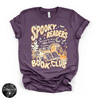 Spooky Readers Book Club Tee | Book Lover Halloween Graphic T-Shirt {WHITE DESIGN}