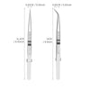 2 Pcs Set 6 Durable Stainless Steel Tweezer Set: Rust-resistant, Highly Elastic, Anti-static
