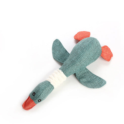 Squeaky Duck Shaped Dog Chew Toy