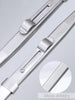 6 Adjustable Stainless Steel Non-slip Tweezers 2 Pcs Set: Bent-Tip Tweezers and Straight-Tip Tweezers