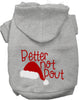 Better Not Pout Christmas Pet Hoodie