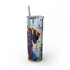 Skinny Tumbler with Straw – 20 oz Stainless Steel Cup