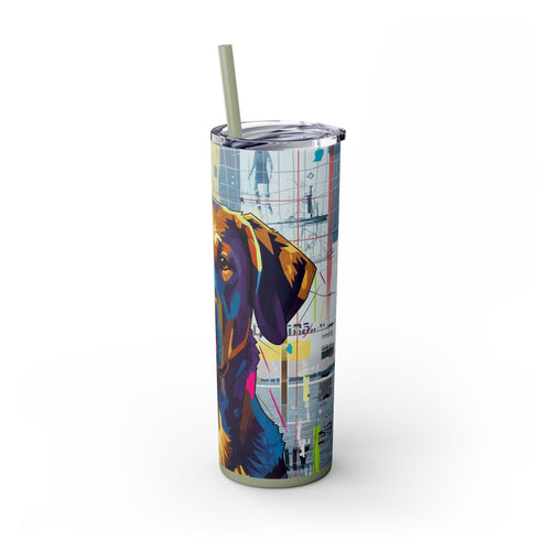Skinny Tumbler with Straw – 20 oz Stainless Steel Cup