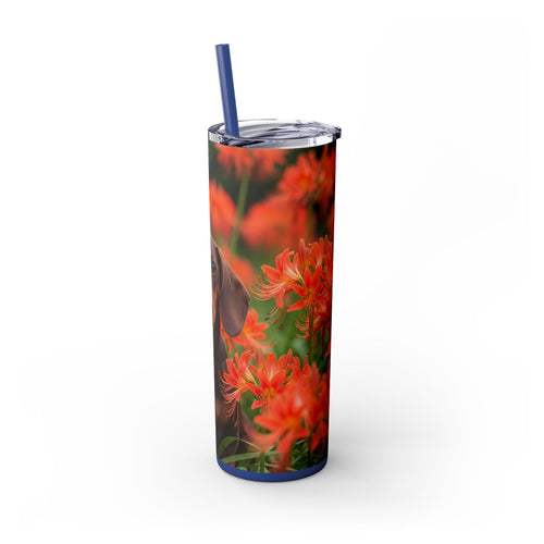 Skinny Tumbler with Straw – 20 oz Stainless Steel Cup