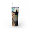Skinny Tumbler with Straw – 20 oz Stainless Steel Cup